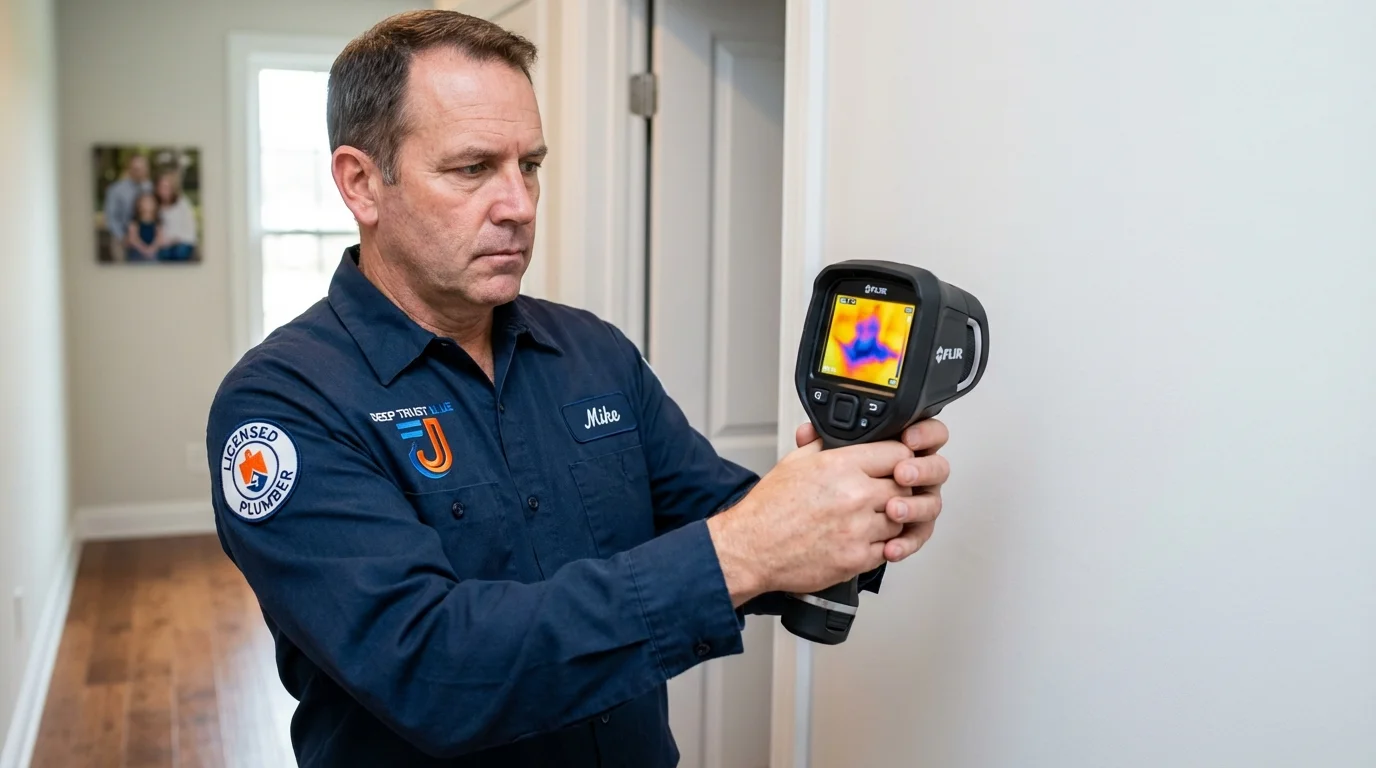 Thermal imaging leak detection by Johns Plumbing LLC in Running Springs
